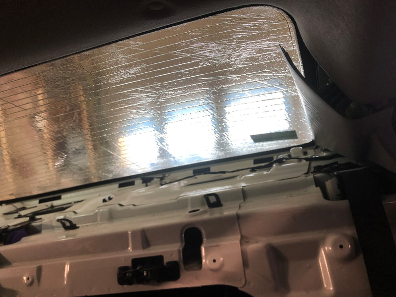Glue removal car had illegal tint